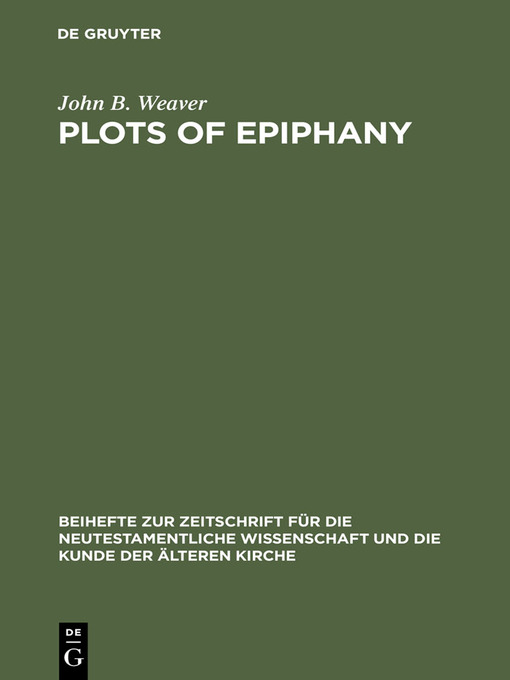 Title details for Plots of Epiphany by John B. Weaver - Available